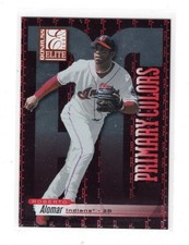 2001 Donruss Elite Primary Colors Red #PC-28 Roberto Alomar #650/975 Insert