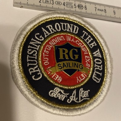 Patch RG Sailing, Cruising Around The World mit Metallbesatz