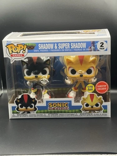 Funko POP! Sonic the Hedgehog Shadow and Super Shadow GITD 2 Pack GameStop