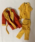 Vtg 1969-70 Ken Barbie Outfit 1428 Breakfast at 7 Seven Robe Pajamas Top & Pants