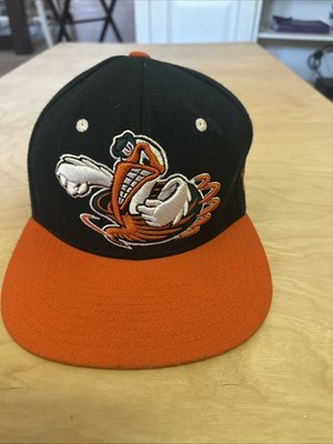 Miami Hurricanes Hat Zephyr Snapback Cap Sebastian The Ibis Mascot Orange Green