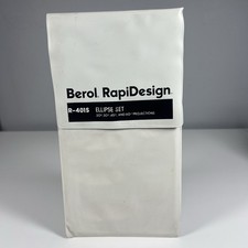 Berol RapiDesign R-401s Ellipse Set 20, 30, 45, 60  Projections - 4 Templates