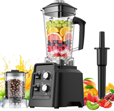 Blender, 1800W Blender with Grinder - 6-Blade Professional Smoothie Blenders for