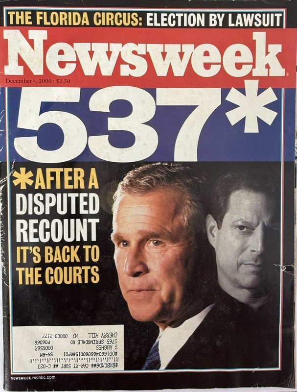 Newsweek Magazine 537* December 4 2000 George W. & Gore