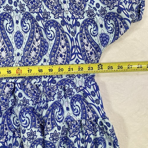 Simply Southern Schwimmkleid Quaste blau Paisley Meeresschildkröte Damen Gr. XL - Bild 7 von 9