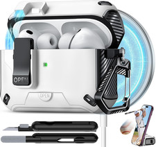 For Airpods Pro 3 Case with Lock White 