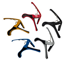 Quick Change Guitar Capo Acoustic Electric Blue Red Black Silver Gold