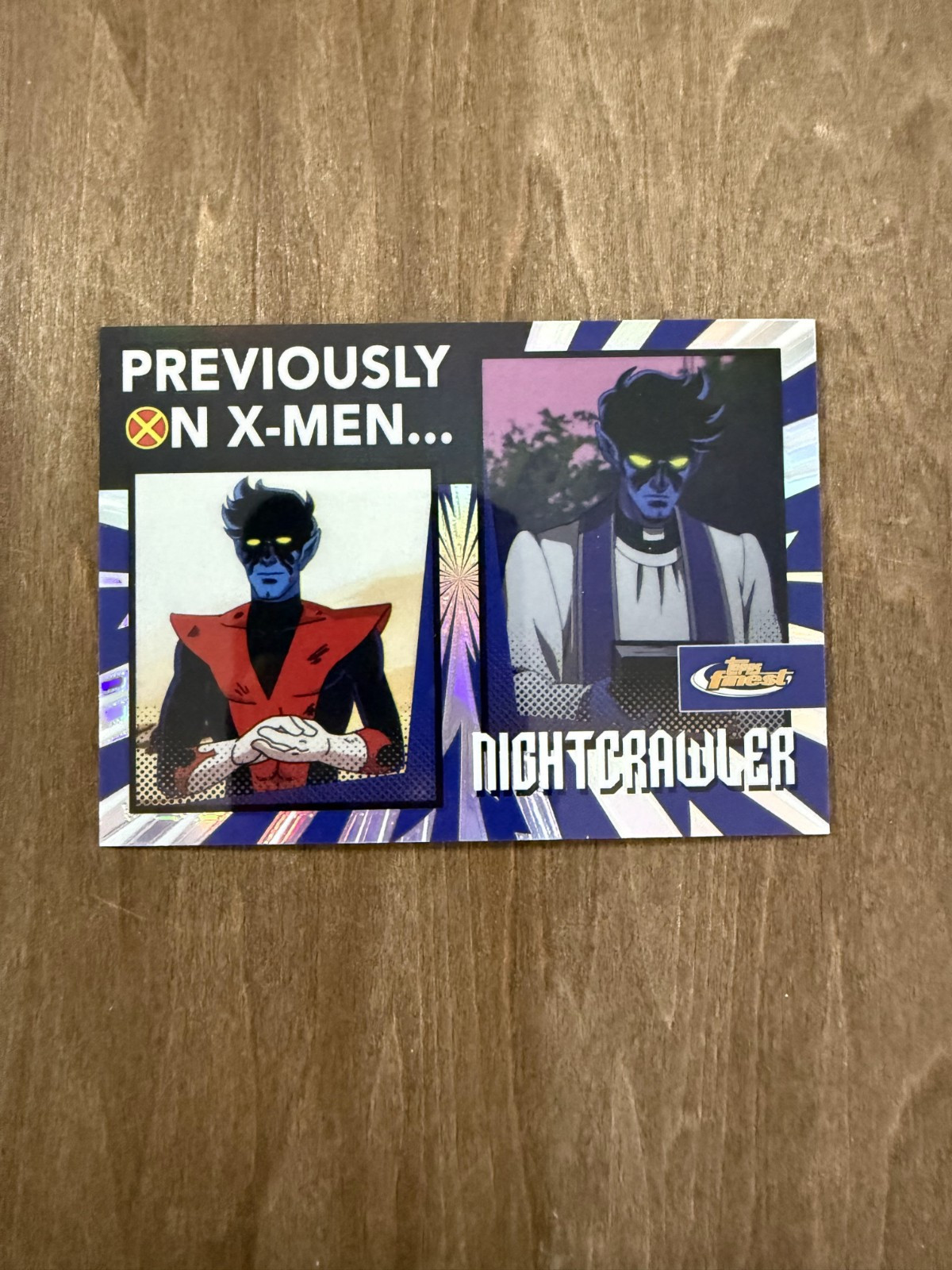 2025 Topps Finest X-Men '97 Previously On X-Men NIGHTCRAWLER PO-19