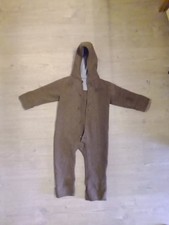 Disana Öko Wollwalk Anzug Braun Schneeanzug Mit Kapuze 86 92 98 104 