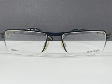 Davidoff Brille Herren schwarz eckig rechteckig sportlich Titan 95085 XL groß