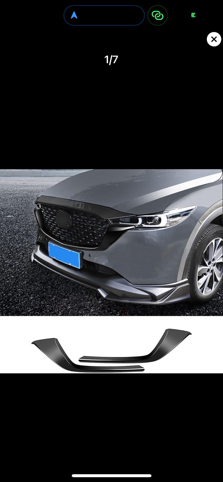 Fit For Mazda Cx-5 Cx5 2022-2025 Exterior Front Lower Grille Trim