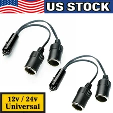 Dual Car Cigarette Lighter Splitter Charger Power Socket Adapter 12v Auto Outlet