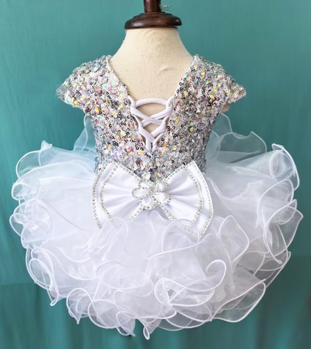 G515 Vestito Neonato Neonato Bambina Spettacolo Festa Compleanno H... - Foto 2 di 4