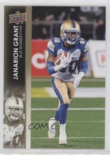 2022 Upper Deck CFL Gold Janarion Grant #110 r6v