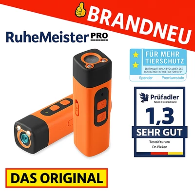 RUHEMEISTER DescansoMeister™ Pro - Entrenamiento ultrasónico para perros | Dispositivo antiladridos | Entrenador para perros
