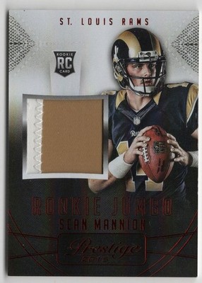2015 Panini Prestige Rookie Jerseys Sean Mannion #RJJ-SM Jumbo Patch RC