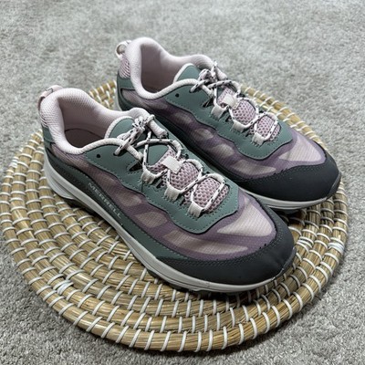 Merrel Kids Girls Moab Speed Low Waterproof Sneakers Shoes Dusty Pink/Olive 6M