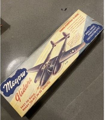 Megow SC-2 Grumman Hellcat F6F Glider Easy to Build Construction Plane Kit