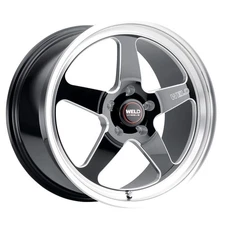 Weld Racing 17x10 Ventura Drag Wheel Gloss/Milled Black 5x5.5/5x139.7 +38mm