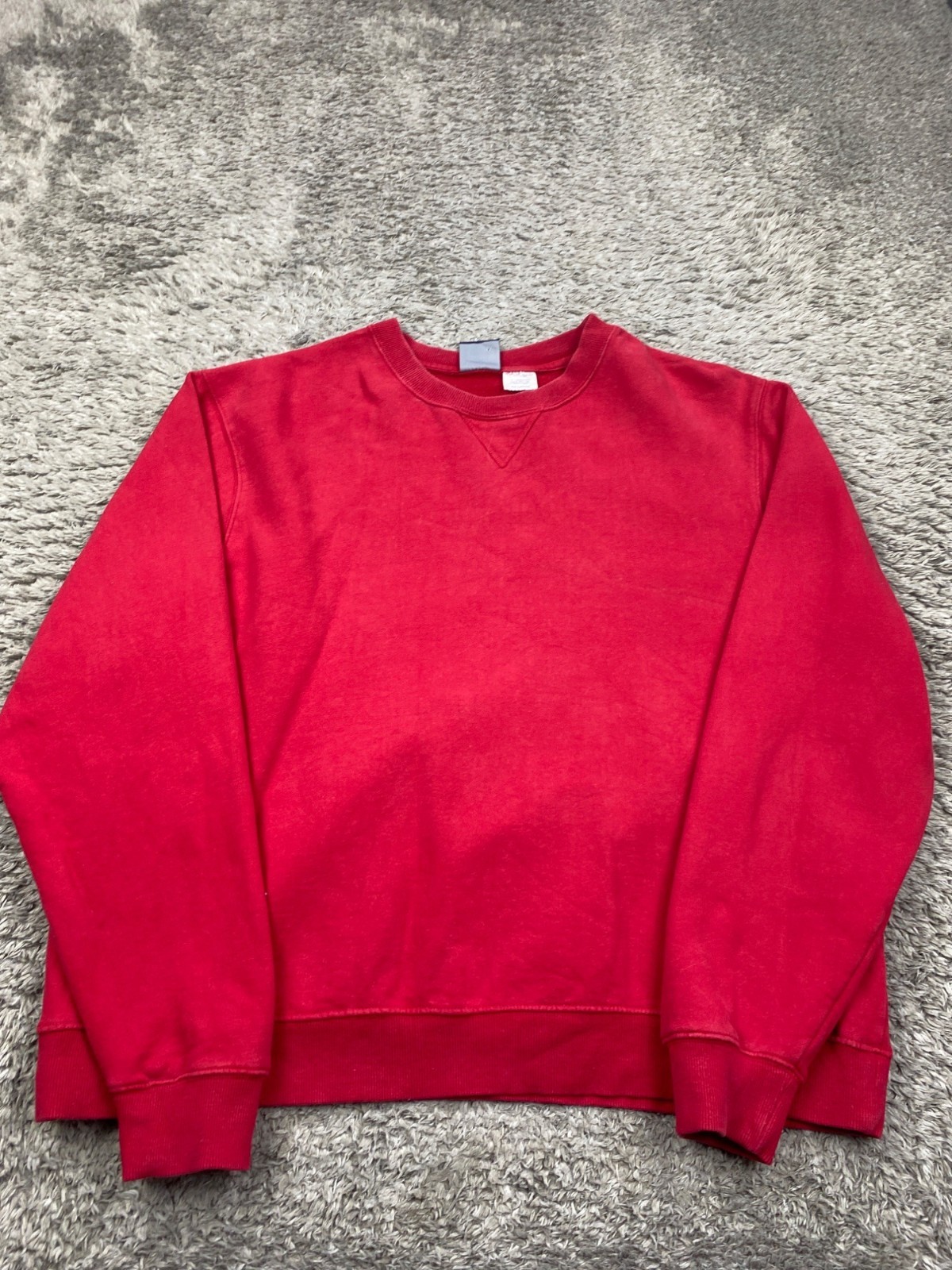 Vtg Logo Athletic x Reebok Sweatshirt Adult 2XL Blank Red Fleece Crewneck 90s