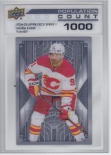 2024/25 UD..NAZEM KADRI..POPULATION COUNT 1000..CARD # PC-16..FLAMES