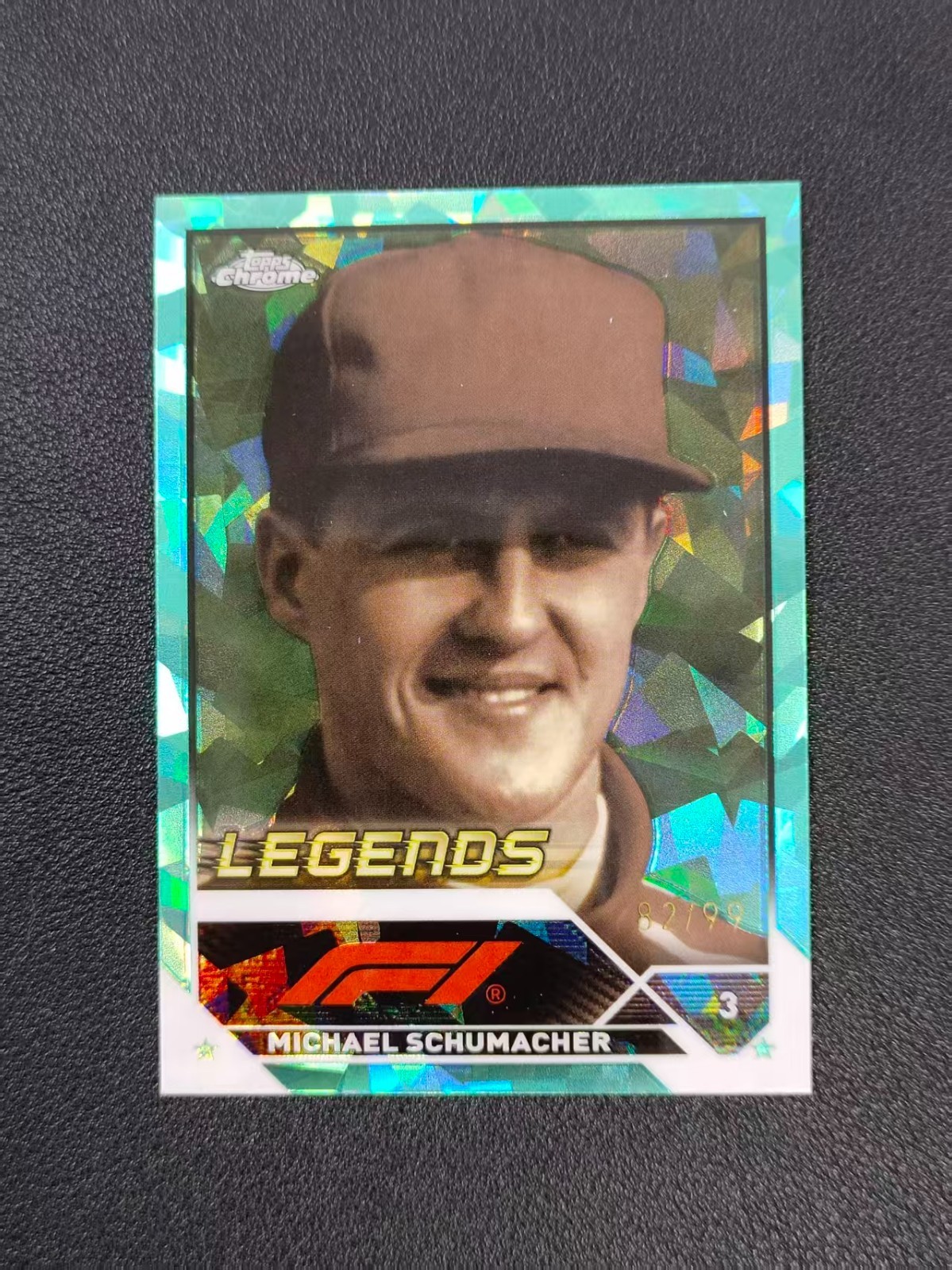 2023 Topps Chrome Sapphire Formula 1 F1 Michael Schumacher Aqua /99#199 MAH