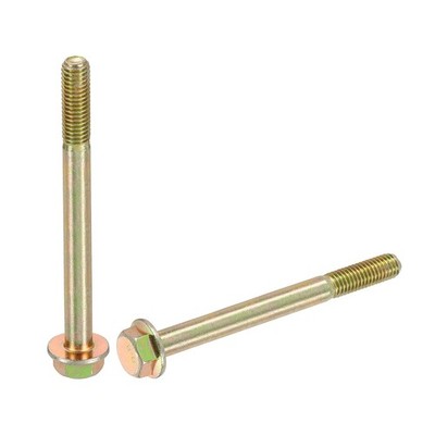 5pcs M8-1.25 x 90 mm Flange Bolt DIN 6921 Metric Flanged Hex Screws Zinc Plated