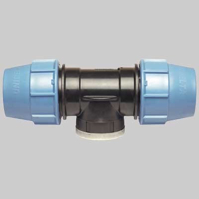 Raccordi a compressione in plastica MDPE PE 20 mm TUBO ACQUA 90 ° GRADO