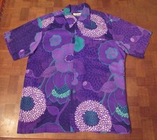 Vtg 60s Penneys Hawaii button-front Hawaiian  made shirt LARGE