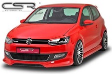 Front Ansatz Spoiler Schwert Diffusor Lippe Tuning für VW Polo 5 Typ 6R FA128