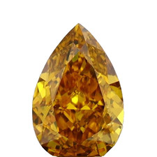 0.51 CT Pear Modified Brilliant Fancy Deep Brownish Orangy Yellow Diamond – GIA 3137.25 per carat