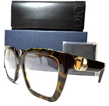 NEW CHRISTIAN DIOR 30MontaigneO S1I 2000 HAVANA GOLD AUTHENTIC EYEGLASSES 54-18