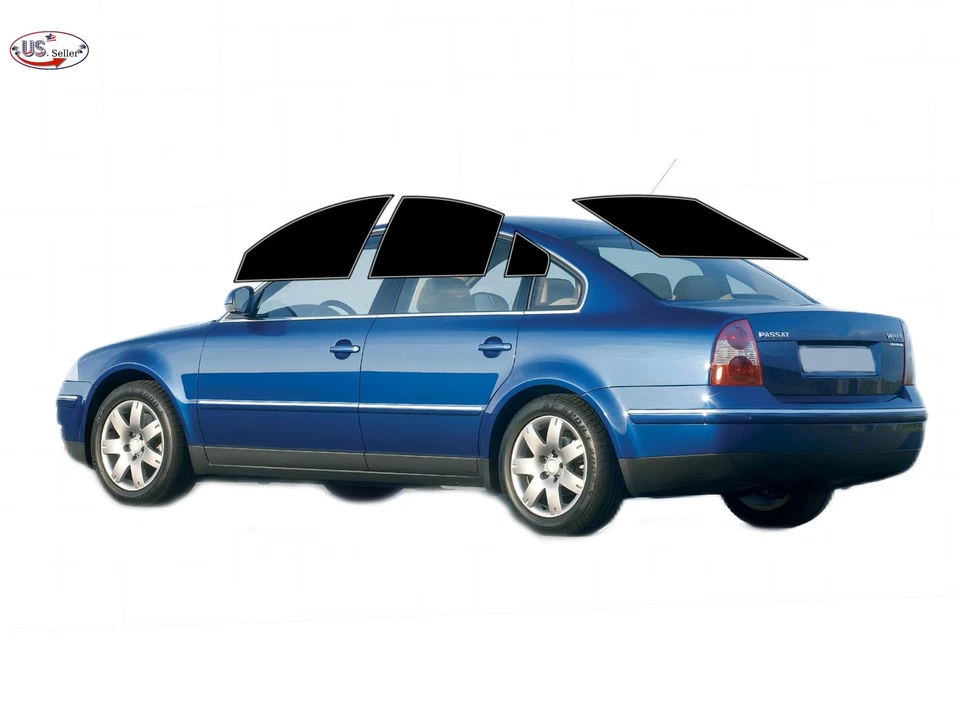 Kit de película de tinte de ventana de 2 capas precortada personalizada computarizada para TODOS los Volkswagen Passat Foto 4 de 4
