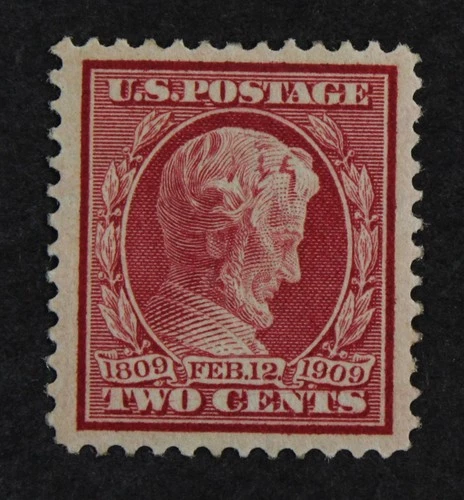 CKStamps: US Stamps Collection Scott#369 2c Lincoln Unused Regum Bluish