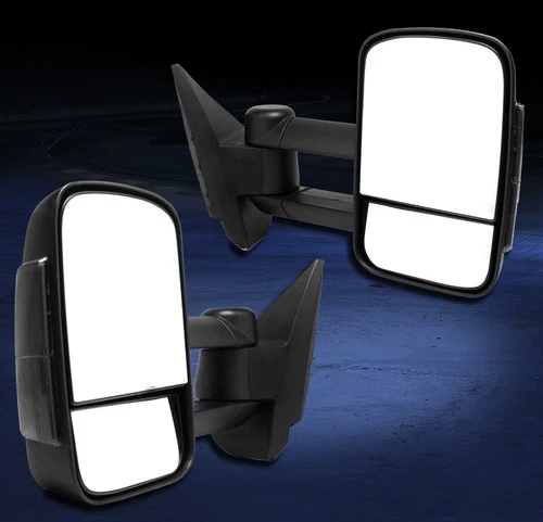 03-06 CHEVY AVALANCHE SILVERADO SIERRA TOWING EXTENDABLE MANUAL SIDE LED MIRRORS