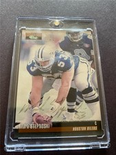 VTG MARK STEPNOSKI #53 DALLAS COWBOY 304/1500 LE 1995 CLASSIC PRO LINE CARD AUTO