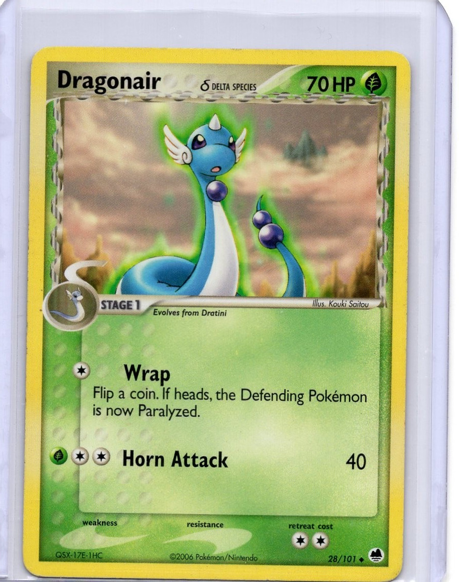 Dragonair (Delta Species) 28/101 EX Dragon Frontiers Pokemon TCG LP