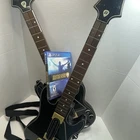 PS4 Guitar Hero Live 2 Wireless Guitars + Game Clean Disc No Dongle