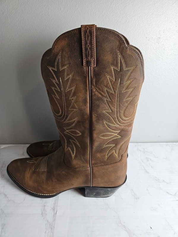 Ariat 15725 Riding High Western Cowboy Leather Brown Boots Men's Size 12 B