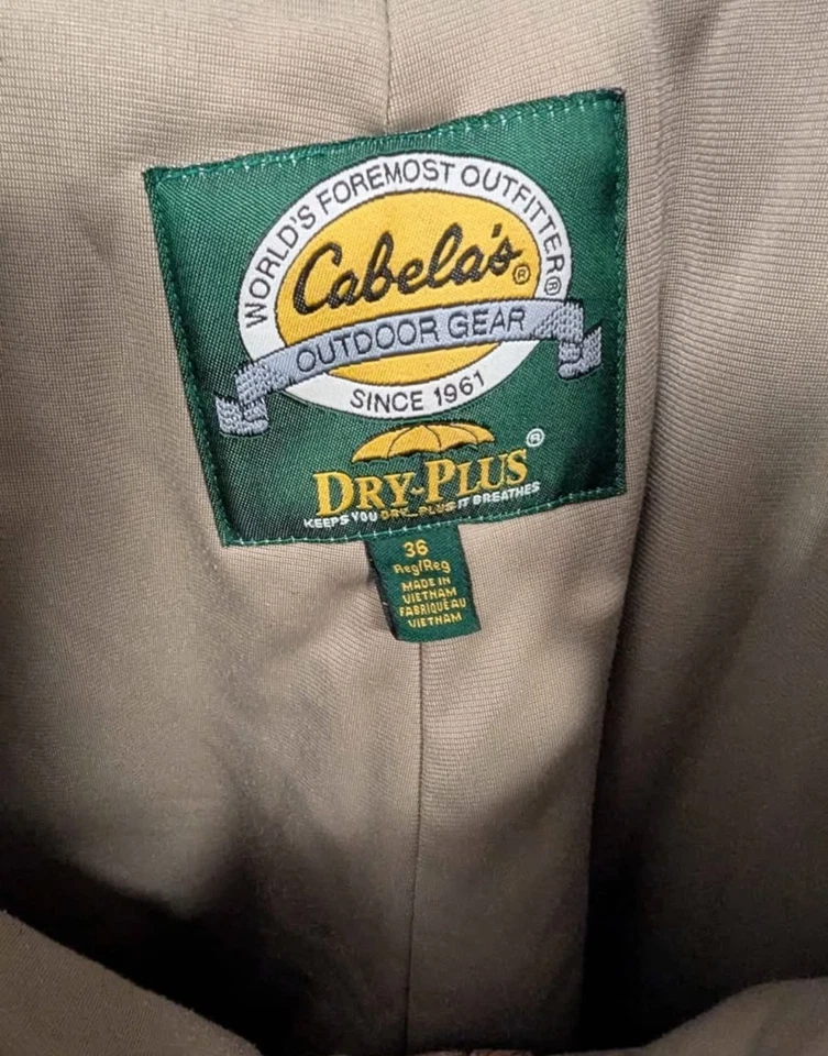 Cabelas Insulated Bibs Mens Overalls Dry-Plus Silent Suede Hunting Western Camo - Image 2 of 4