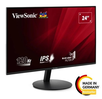 ViewSonic VA24E1H Office Monitor - IPS-Panel, 120Hz HDMI, VGA-Eingänge, Full HD