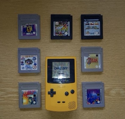 Nintendo Game Boy Color Gelb inklusive 7 Spiele