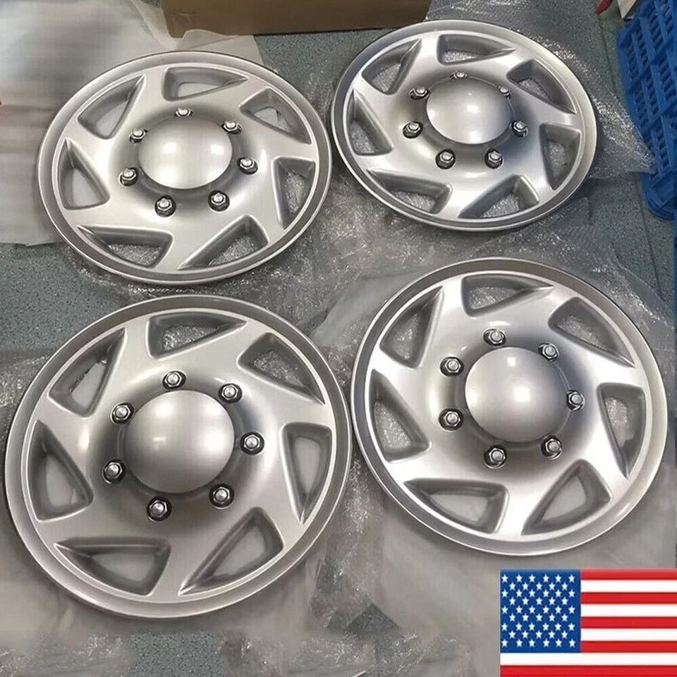 4 piezas para Ford E350 E450 Econoline Van 16" cubiertas de rueda completas tapacubos llanta EE. UU. */L Foto 2 de 4