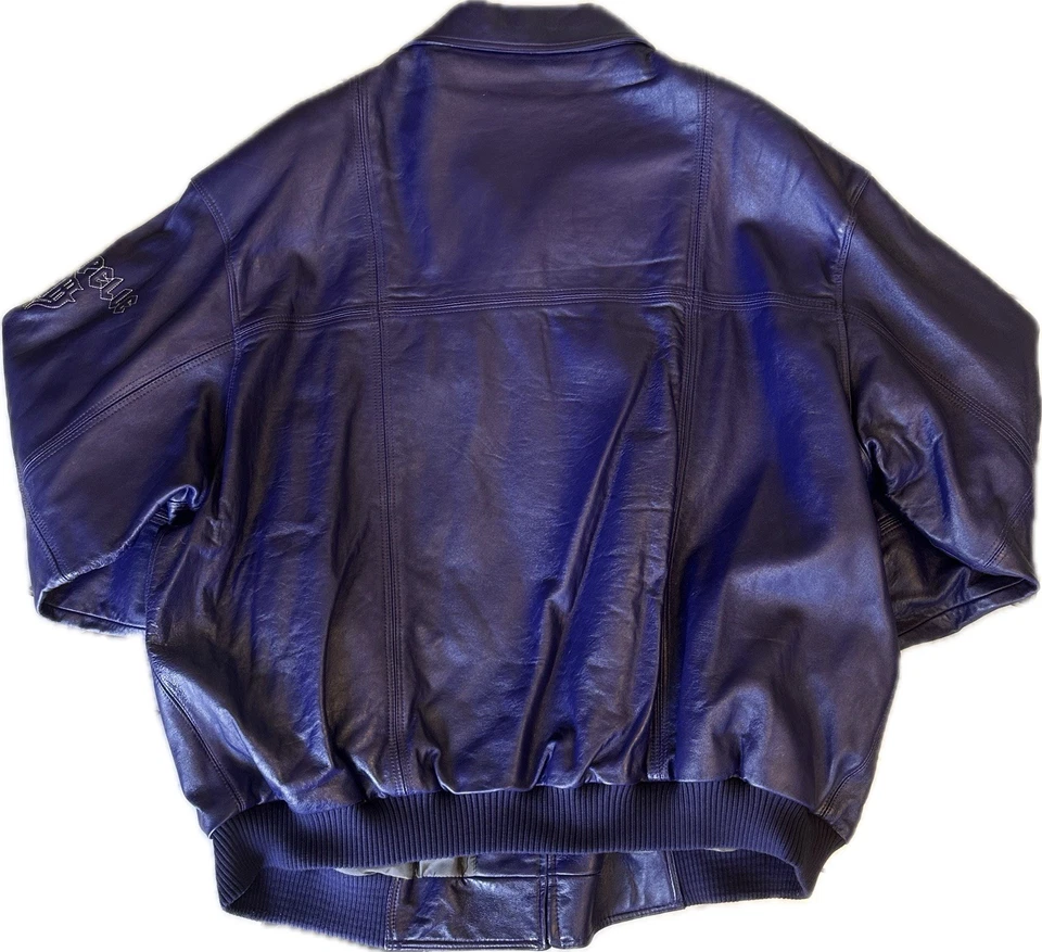 Autêntica Jaqueta Pelle Pelle 100% Couro Tamanho 4XL (58) Nova em Folha Com Bolsa Original - Imagem 2 de 4