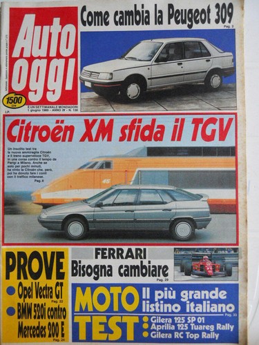 Auto HEUTE Nr.130 1989 Test BMW 520i gegen Mercedes 200 E - Peugeot 309 [Q201]