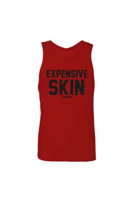 BRAND NEW MENS InkAddict EXPENSIVE SKIN Tank Top RED / BLACK SMALL-2XLARGE