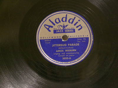 AMOS MILBURN Jitterbug Parade / Hold Me Baby Aladdin 10'' 78