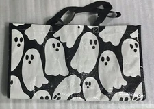 Bed Bath & Beyond Halloween Tote 19" x 18"  Carrier Shopping Bag Ghosts Reusable