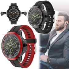Smart Watch with Mini Earbuds Stereo Music Men Women Smartwatch for Android iOS