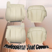 For 1999-2002 Chevy Tahoe Suburban Both Replacement Leather Seat Cover Light Tan
